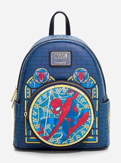Mochila mini Marvel Spider-Man con diseño vitral