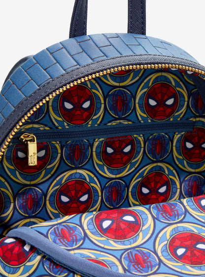 Mochila mini Marvel Spider-Man con diseño vitral