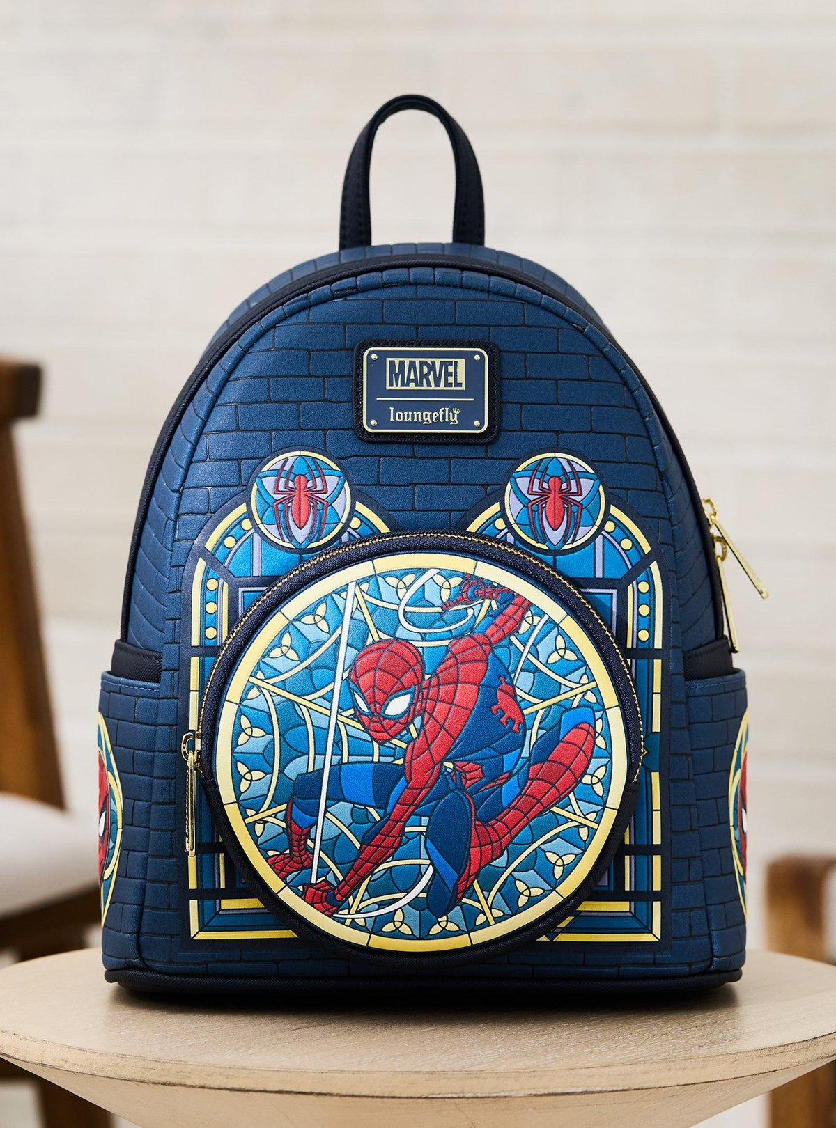 Mochila mini Marvel Spider-Man con diseño vitral
