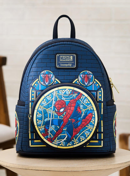 Mochila mini Marvel Spider-Man con diseño vitral