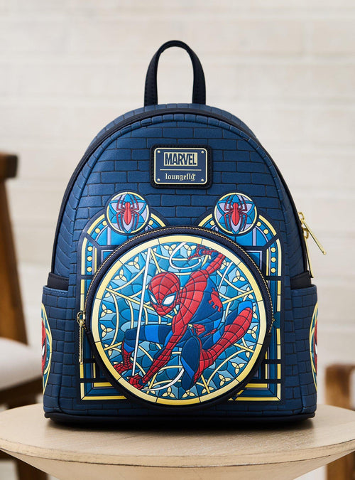Mochila mini Marvel Spider-Man con diseño vitral