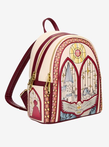 Mochila mini Harry Potter con Hedwig y vitral