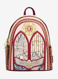 Mochila mini Harry Potter con Hedwig y vitral