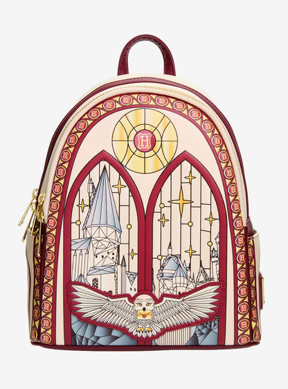 Mochila mini Harry Potter con Hedwig y vitral