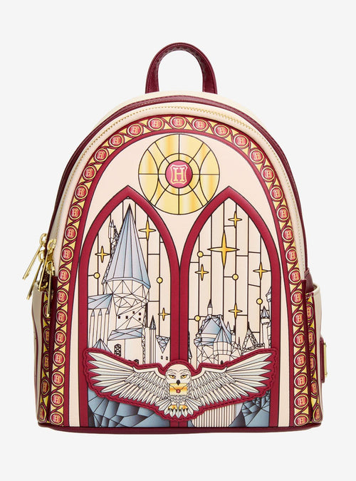 Mochila mini Harry Potter con Hedwig y vitral