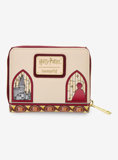 Billetera Harry Potter Hedwig con diseño de vitral