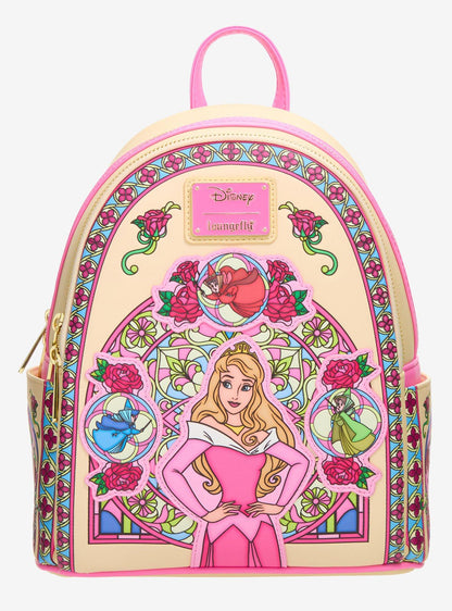 Mochila mini Aurora Sleeping Beauty con vitrales