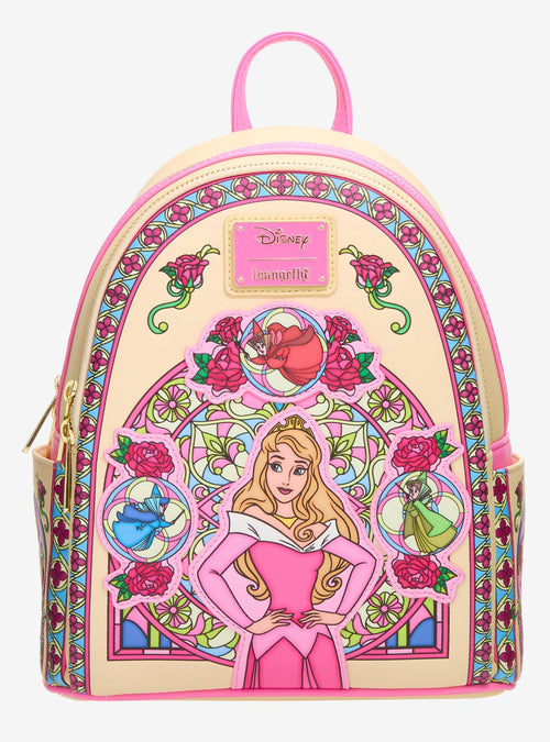 Mochila mini Aurora Sleeping Beauty con vitrales