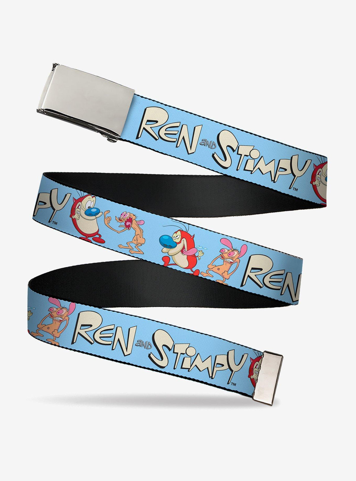 Cinturón The Ren & Stimpy Show con logo y poses