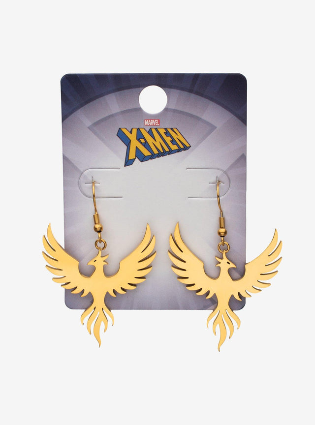 Aros colgantes Marvel X-Men con silueta de Fénix