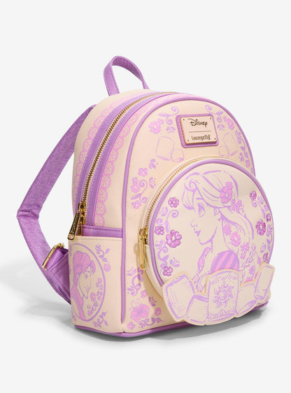 Mochila mini Disney Tangled Rapunzel con linternas