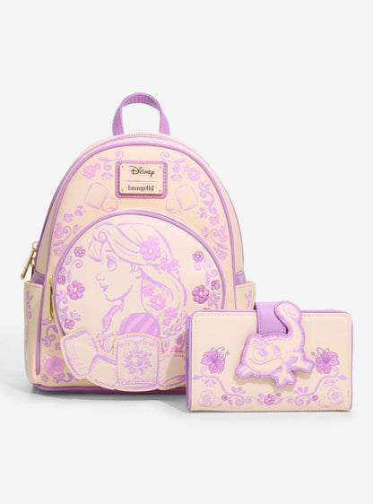 Mochila mini Disney Tangled Rapunzel con linternas