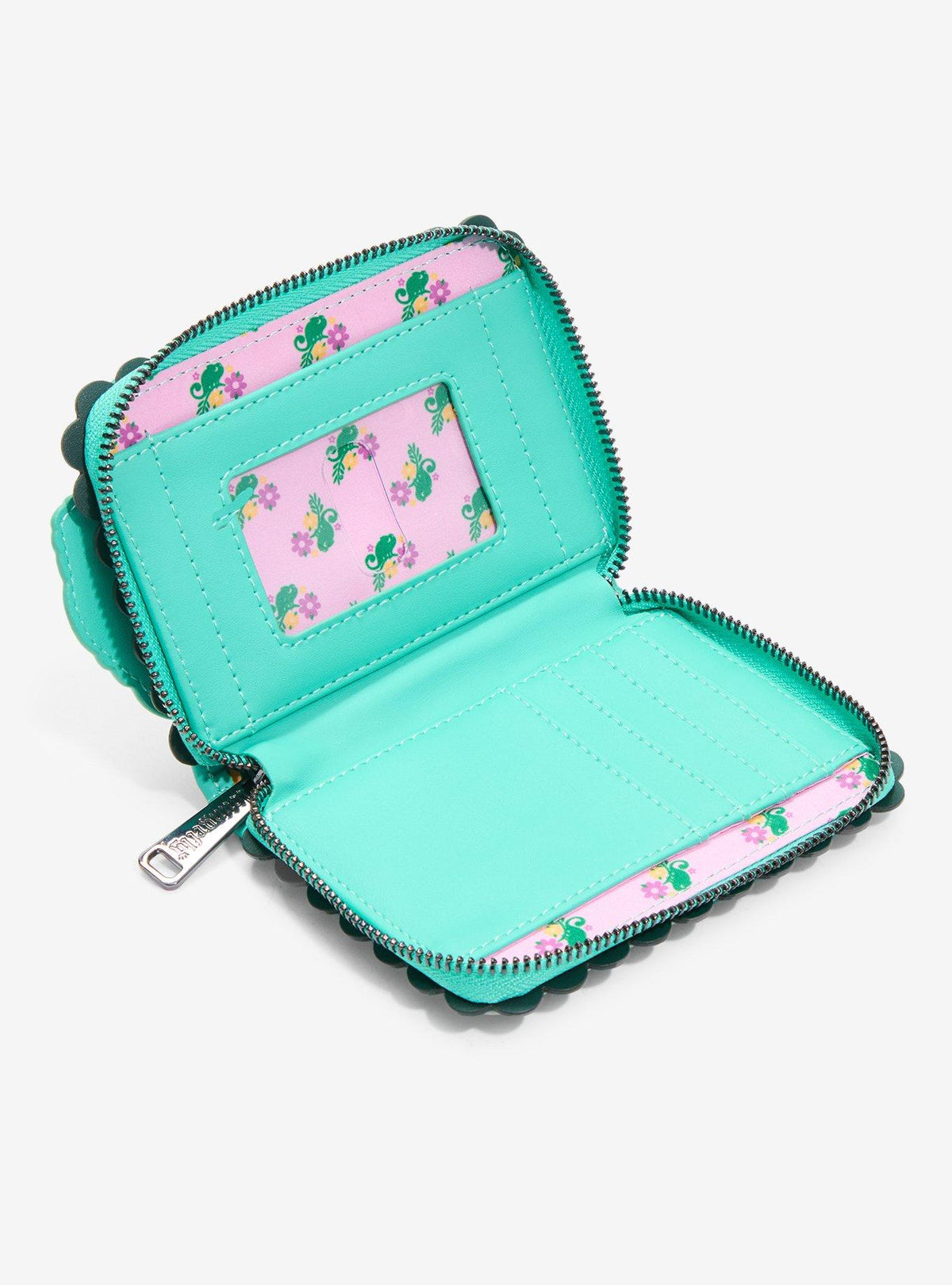 Billetera Disney Enredados con Pascal y flores