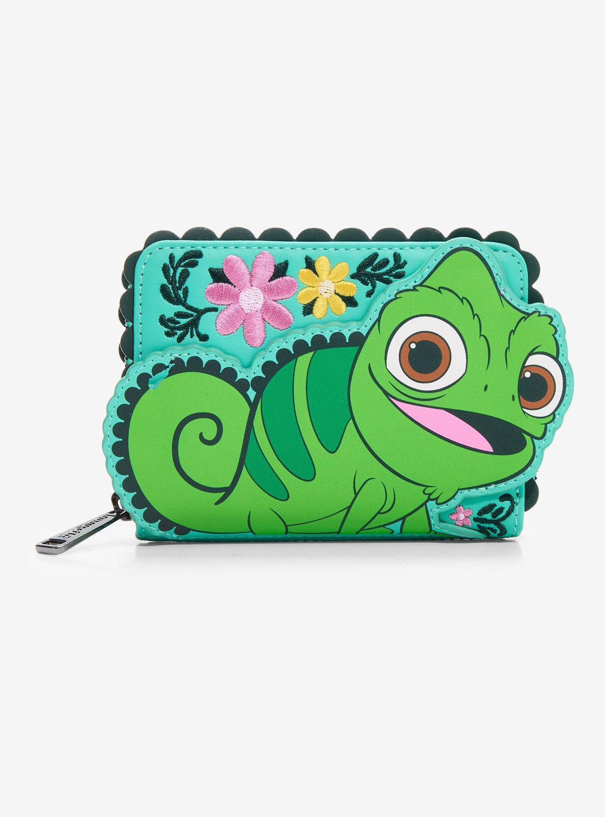 Billetera Disney Enredados con Pascal y flores