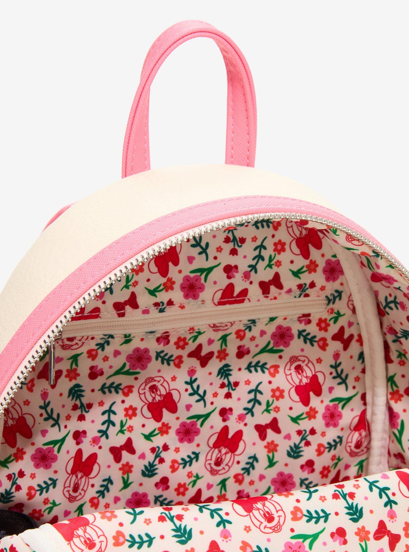Mochila mini bordada floral de Minnie Mouse