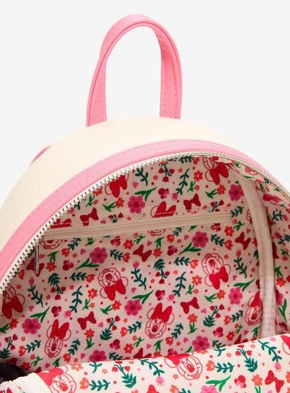 Mochila mini bordada floral de Minnie Mouse