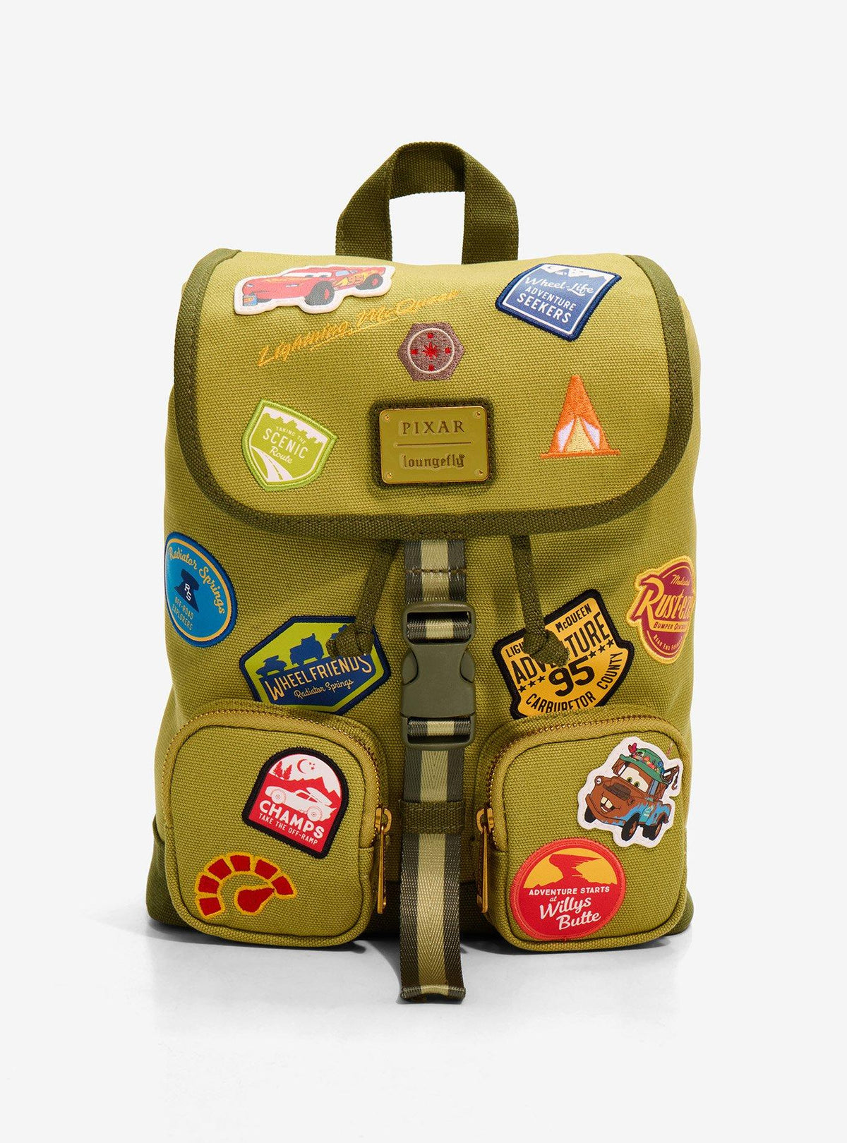Mochila mini Disney Pixar Cars con parches