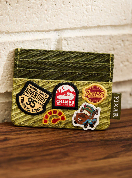 Porta tarjetas Disney Pixar Cars con parches