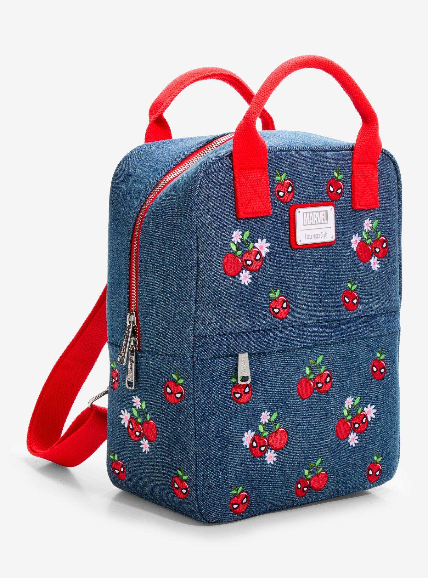 Mochila mini Marvel Spider-Man de denim con cerezas