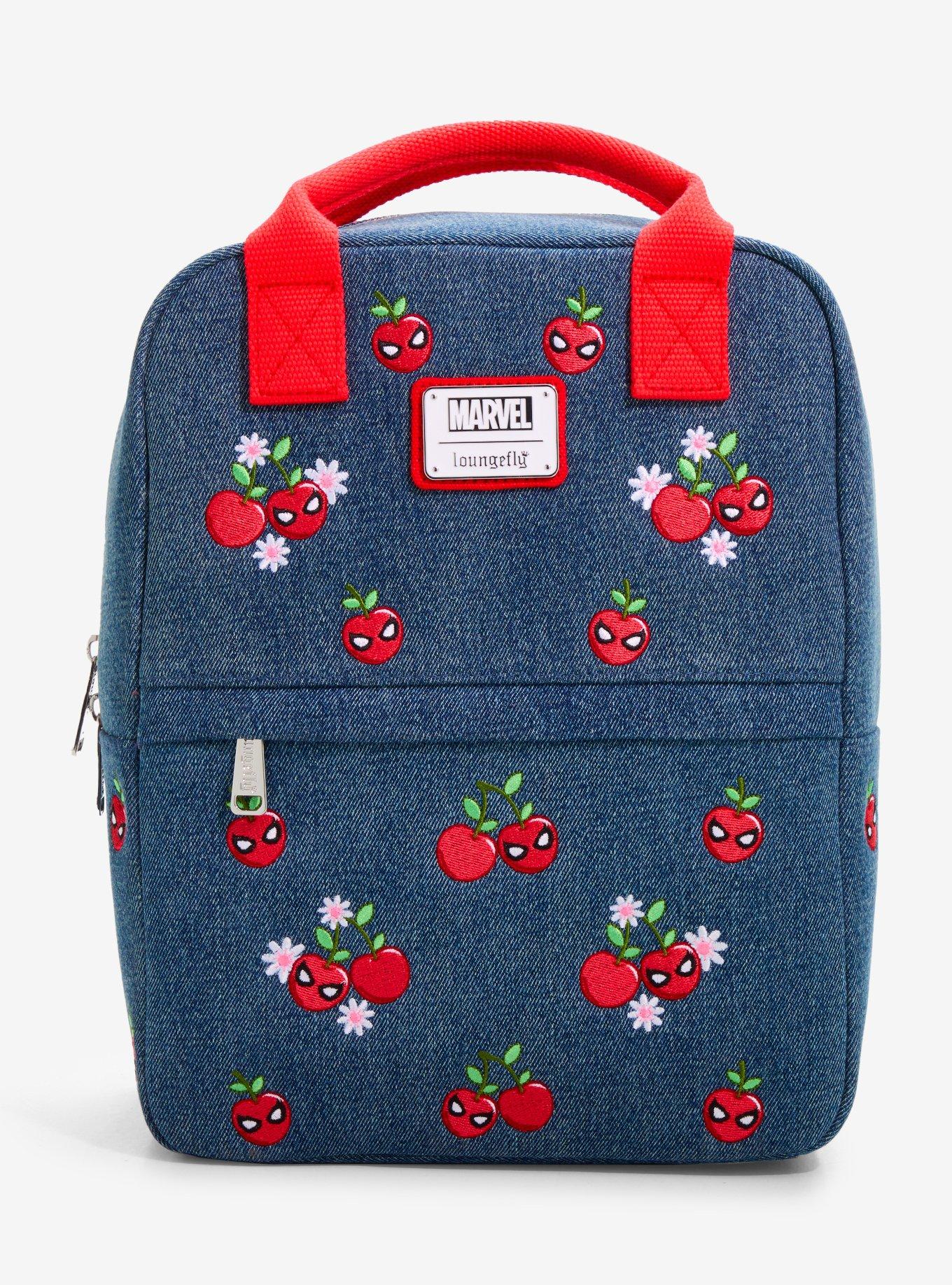 Mochila mini Marvel Spider-Man de denim con cerezas