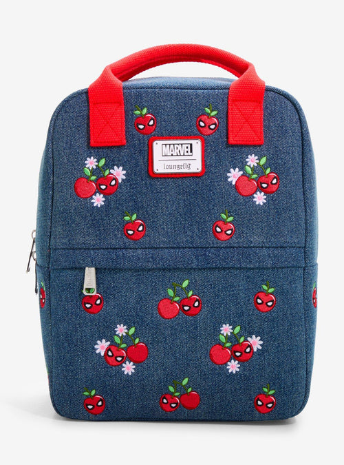 Mochila mini Marvel Spider-Man de denim con cerezas