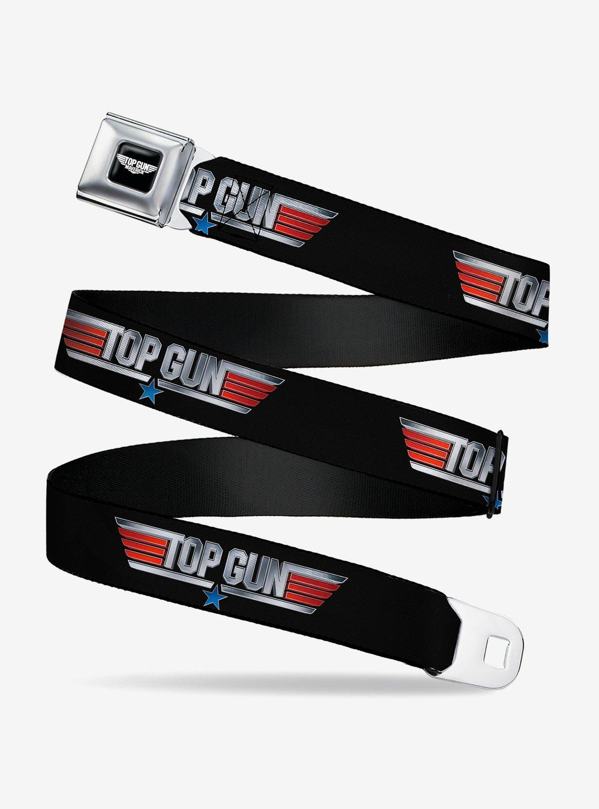 Cinturón Top Gun con hebilla tipo cinturón de seguridad