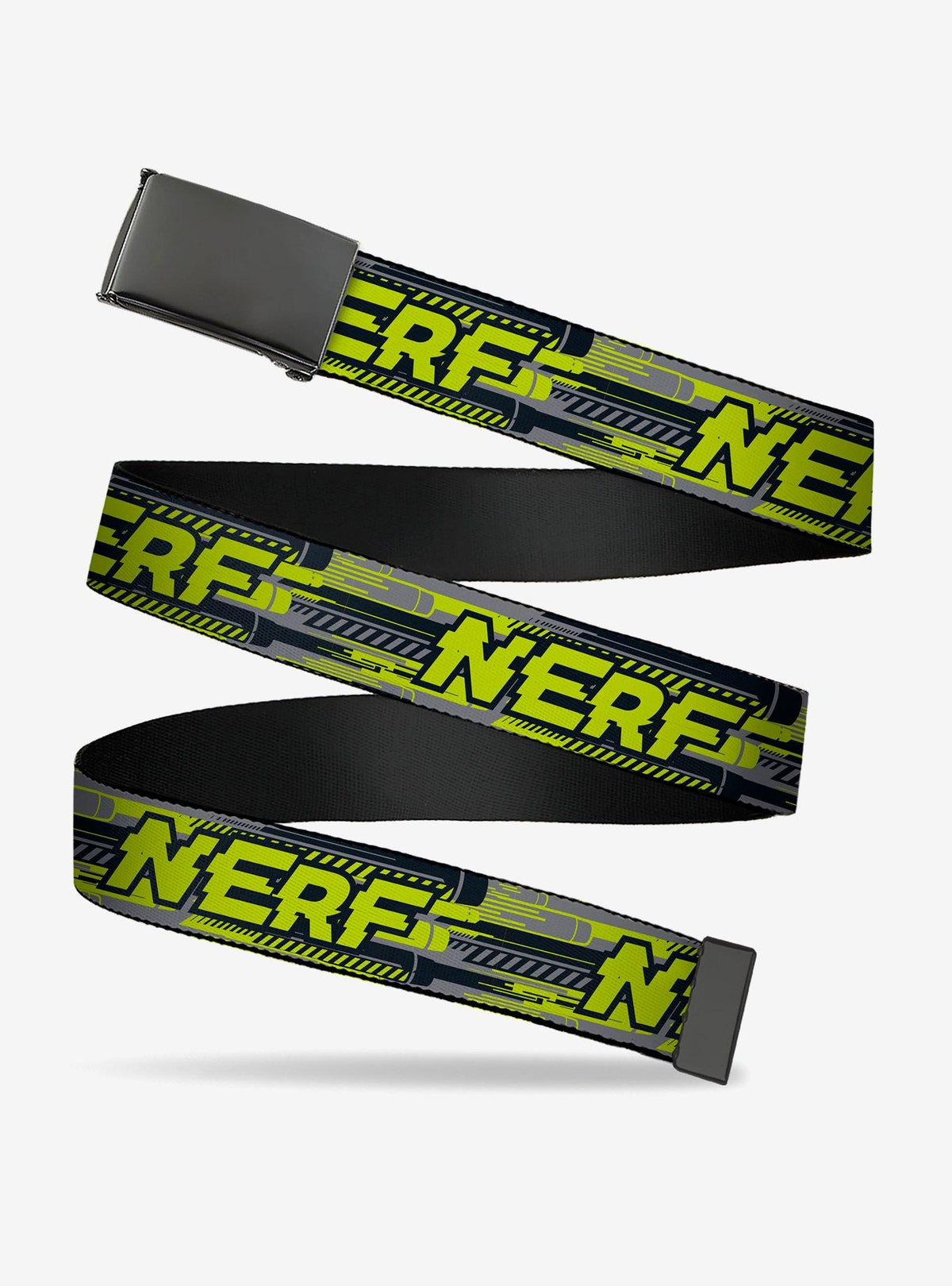 Cinturón Nerf negro con logo glitch