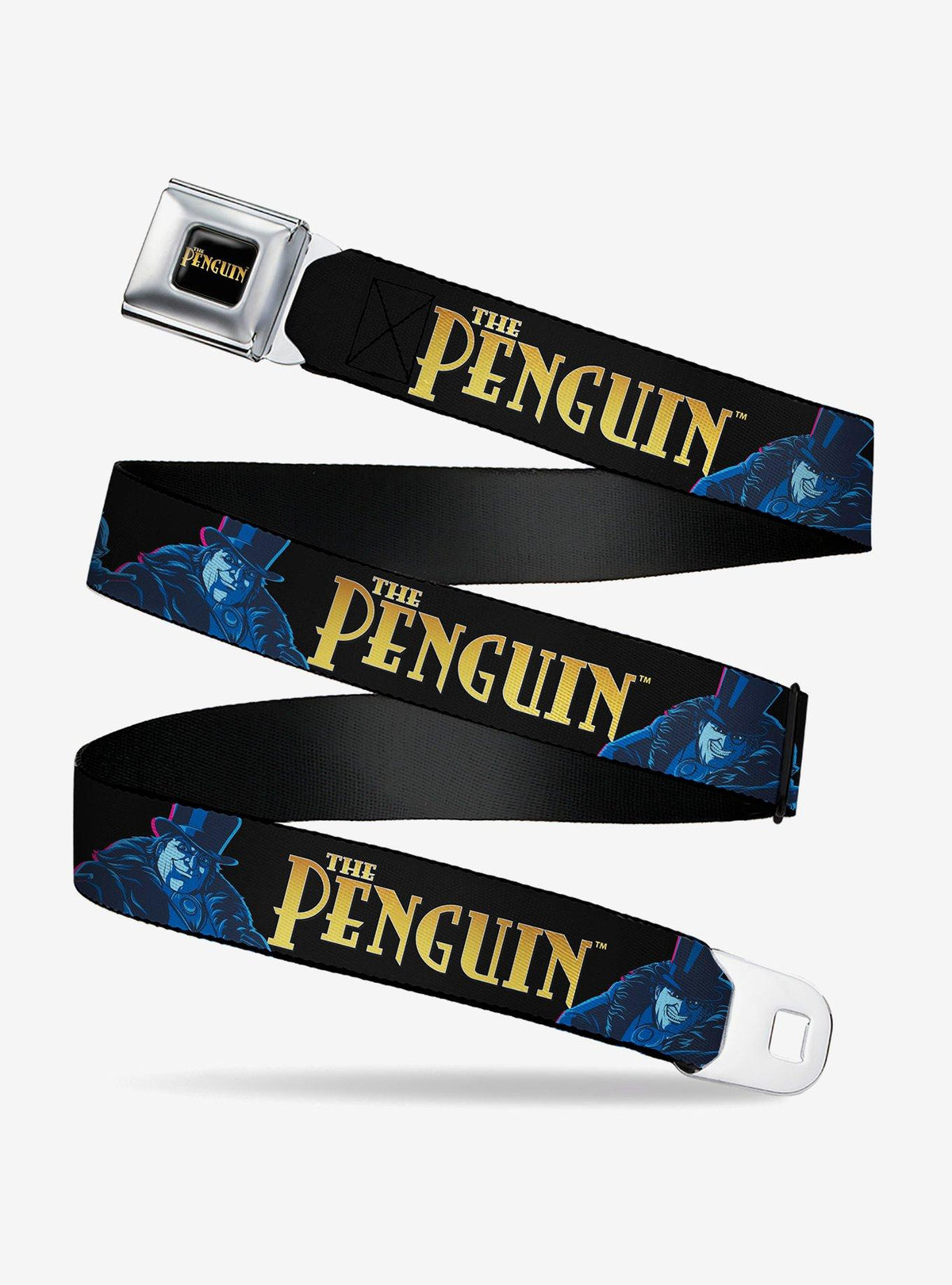 Cinturón negro Batman: The Penguin con hebilla tipo seguridad