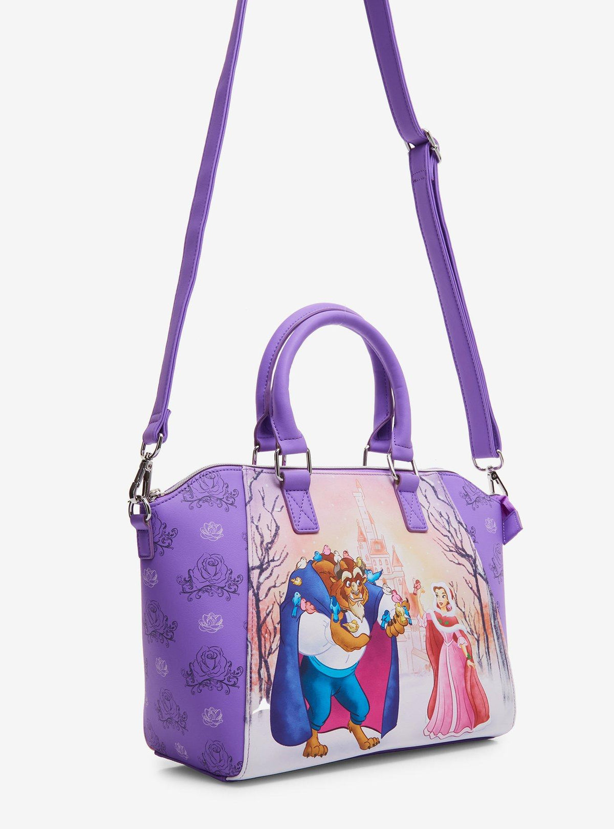 Cartera Loungefly La Bella y la Bestia: escena invernal