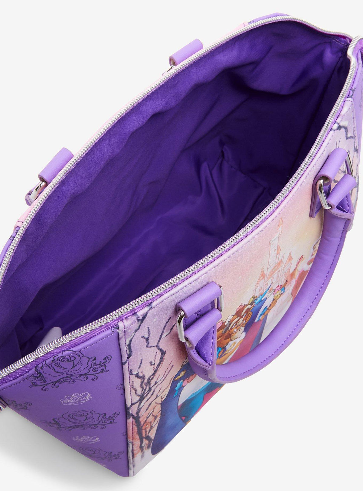 Cartera Loungefly La Bella y la Bestia: escena invernal