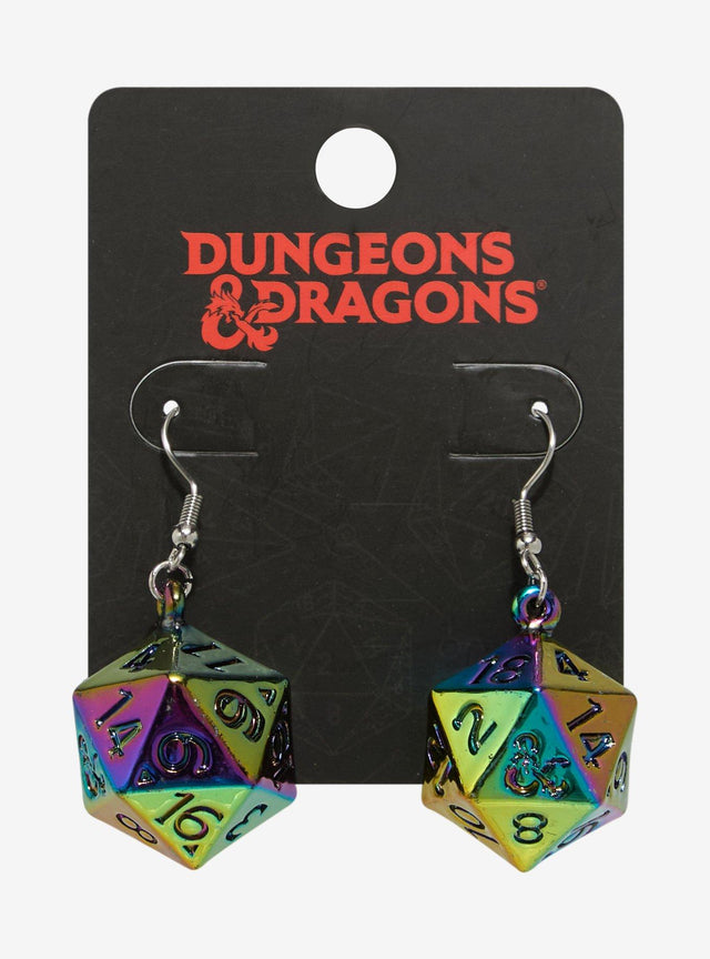 Aros colgantes D20 anodizados de Dungeons & Dragons