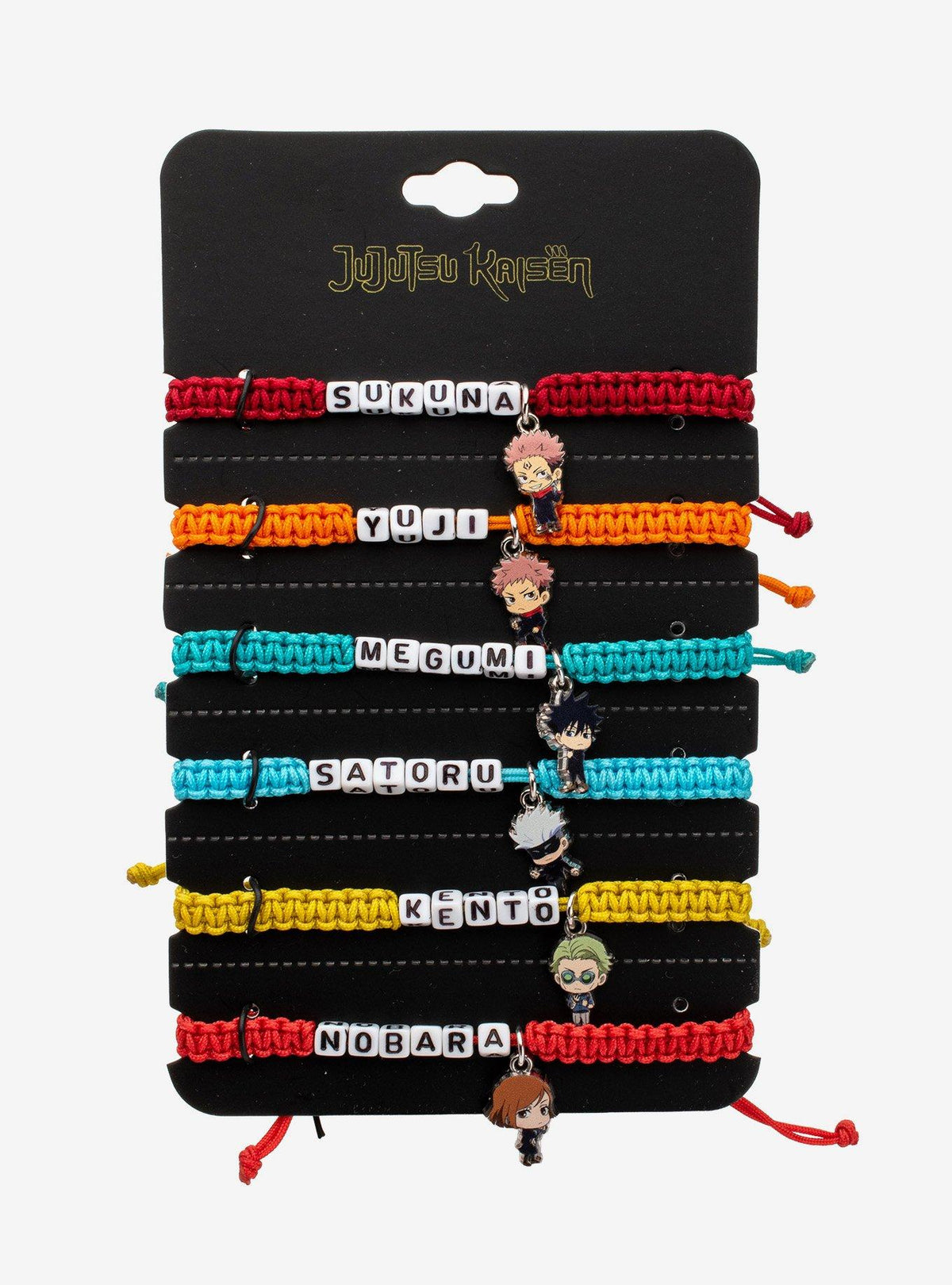 Set de pulseras de cordón Jujutsu Kaisen