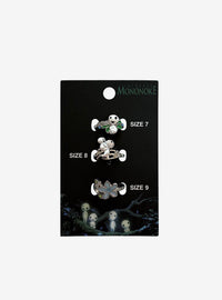 Set de 3 anillos Kodama de Princess Mononoke