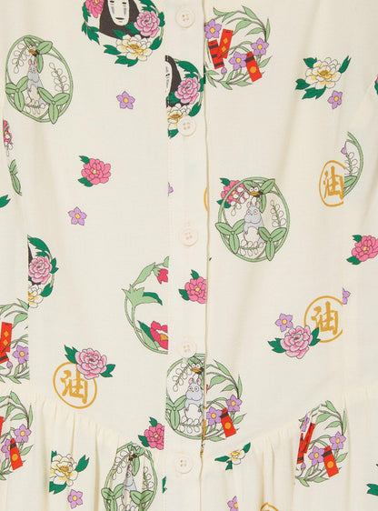 Studio Ghibli Spirited Away: vestido de tirantes floral