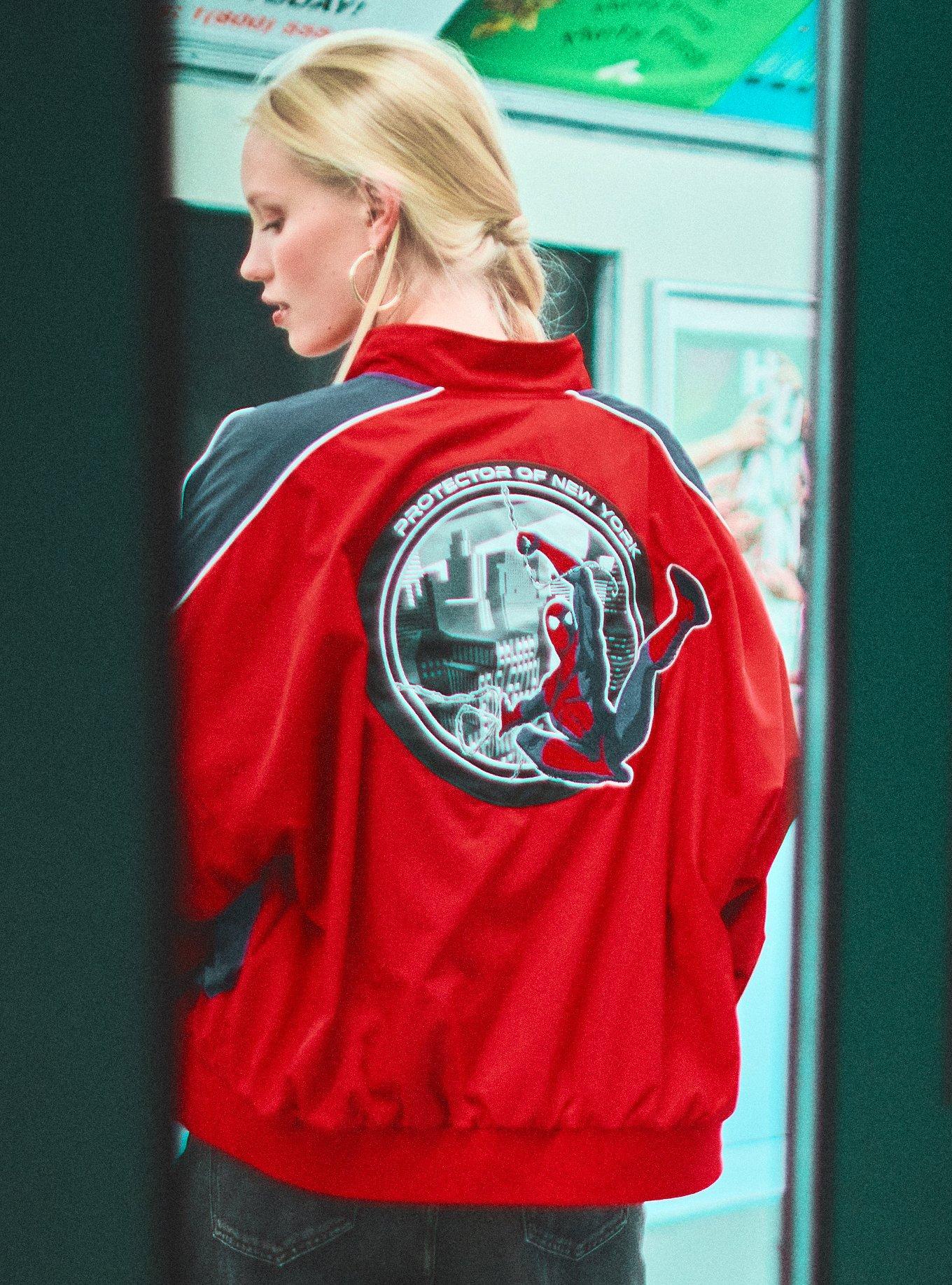 Chaqueta cortaviento de bloques de color Spider-Man