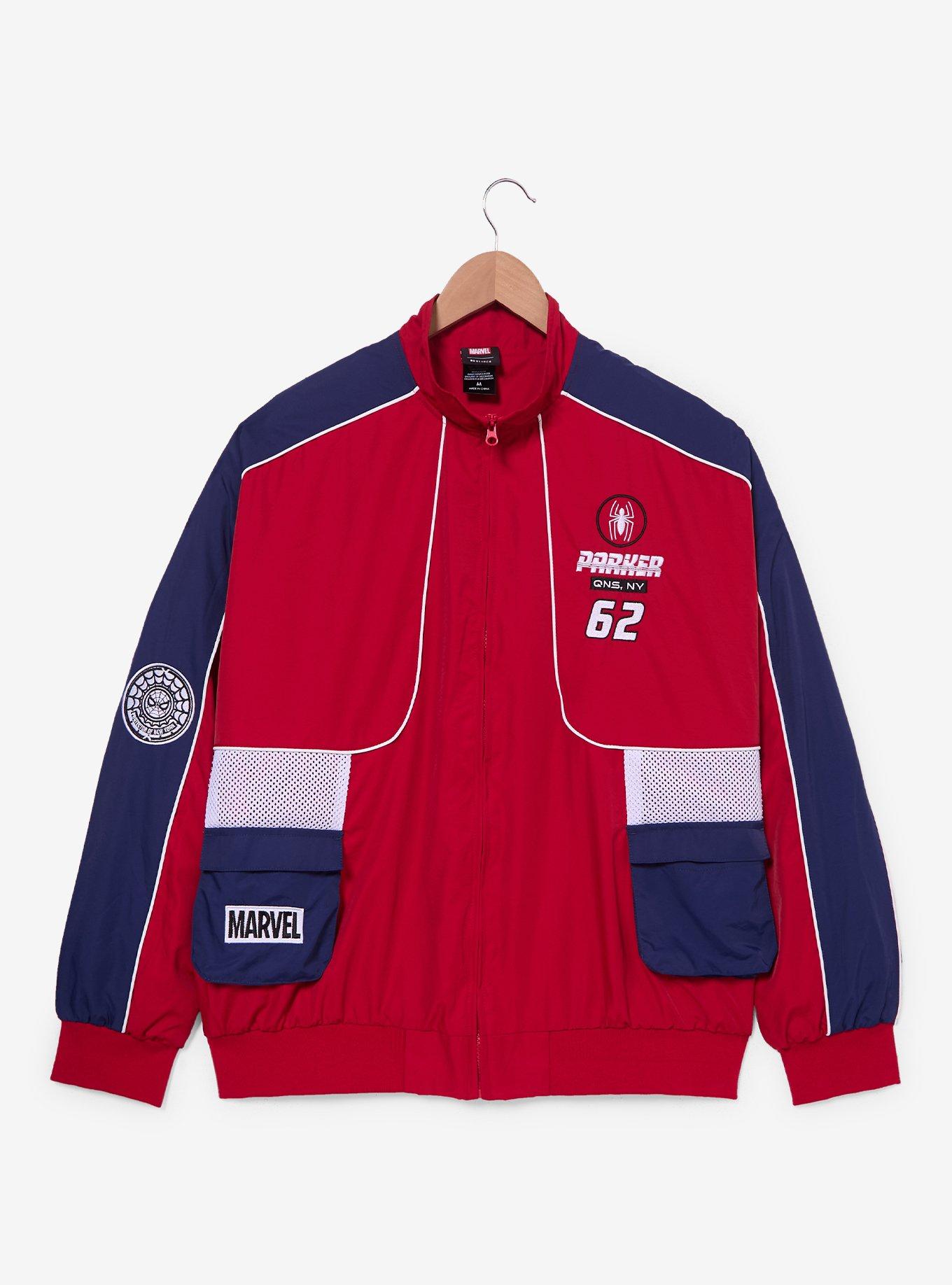 Chaqueta cortaviento de bloques de color Spider-Man