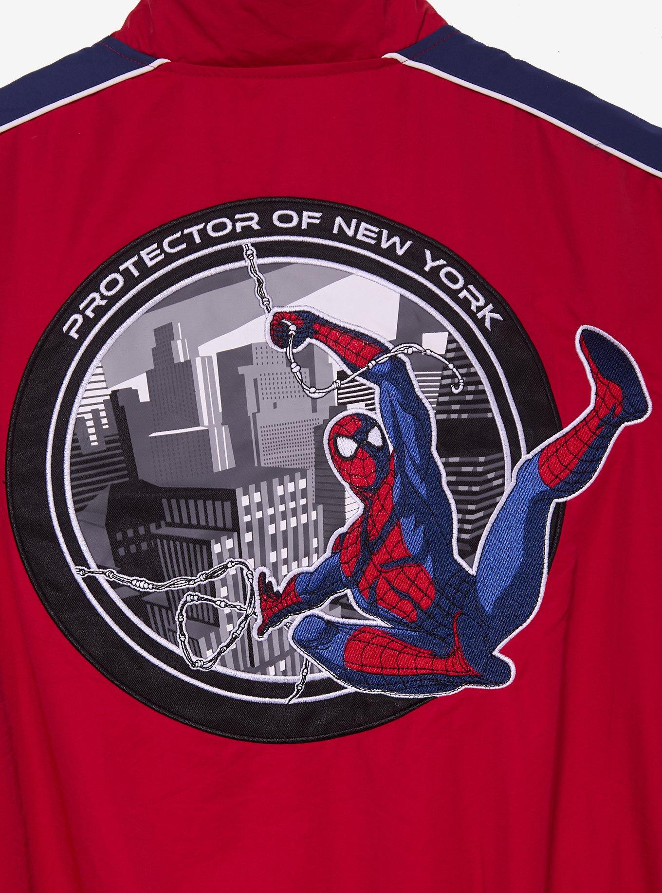 Chaqueta cortaviento de bloques de color Spider-Man