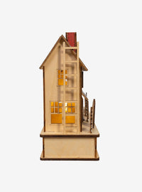 Casa iluminada a pilas de Christmas Vacation