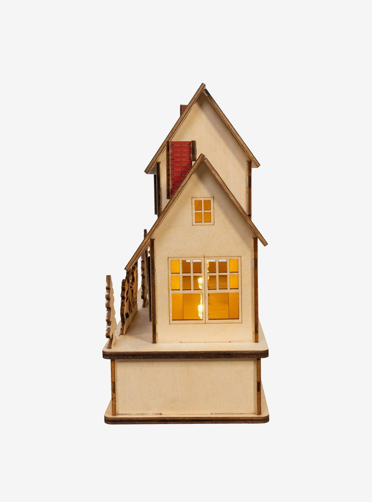 Casa iluminada a pilas de Christmas Vacation