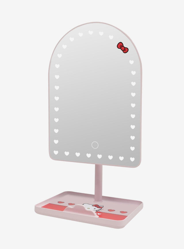 Espejo LED de maquillaje Hello Kitty con soporte para celular