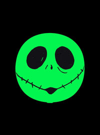 Espejo compacto LED de Jack Skellington que brilla en la oscuridad