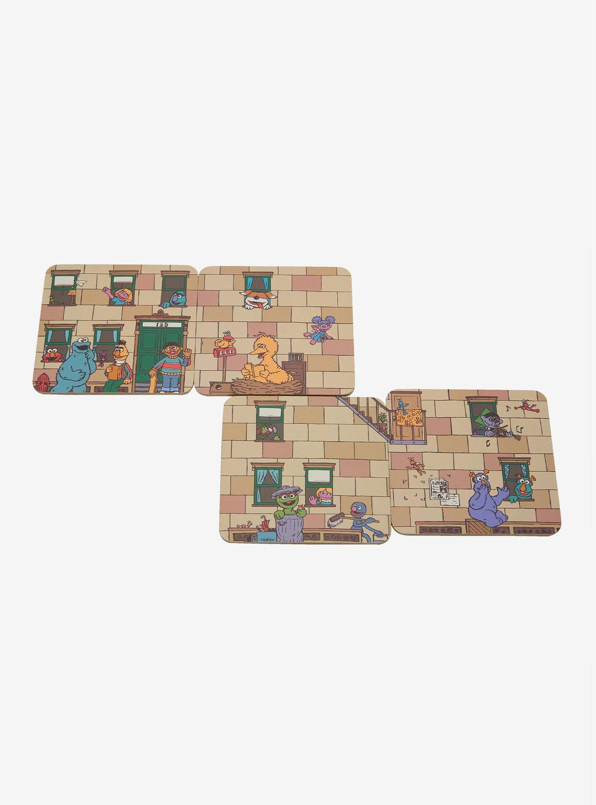 Set de 4 posavasos Sesame Street
