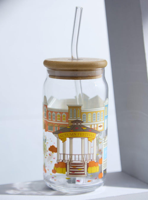 Vaso de vidrio Gilmore Girls con bombilla