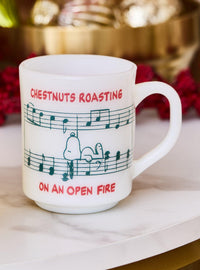 Taza de vidrio opalino Peanuts Singing Spirits Bright
