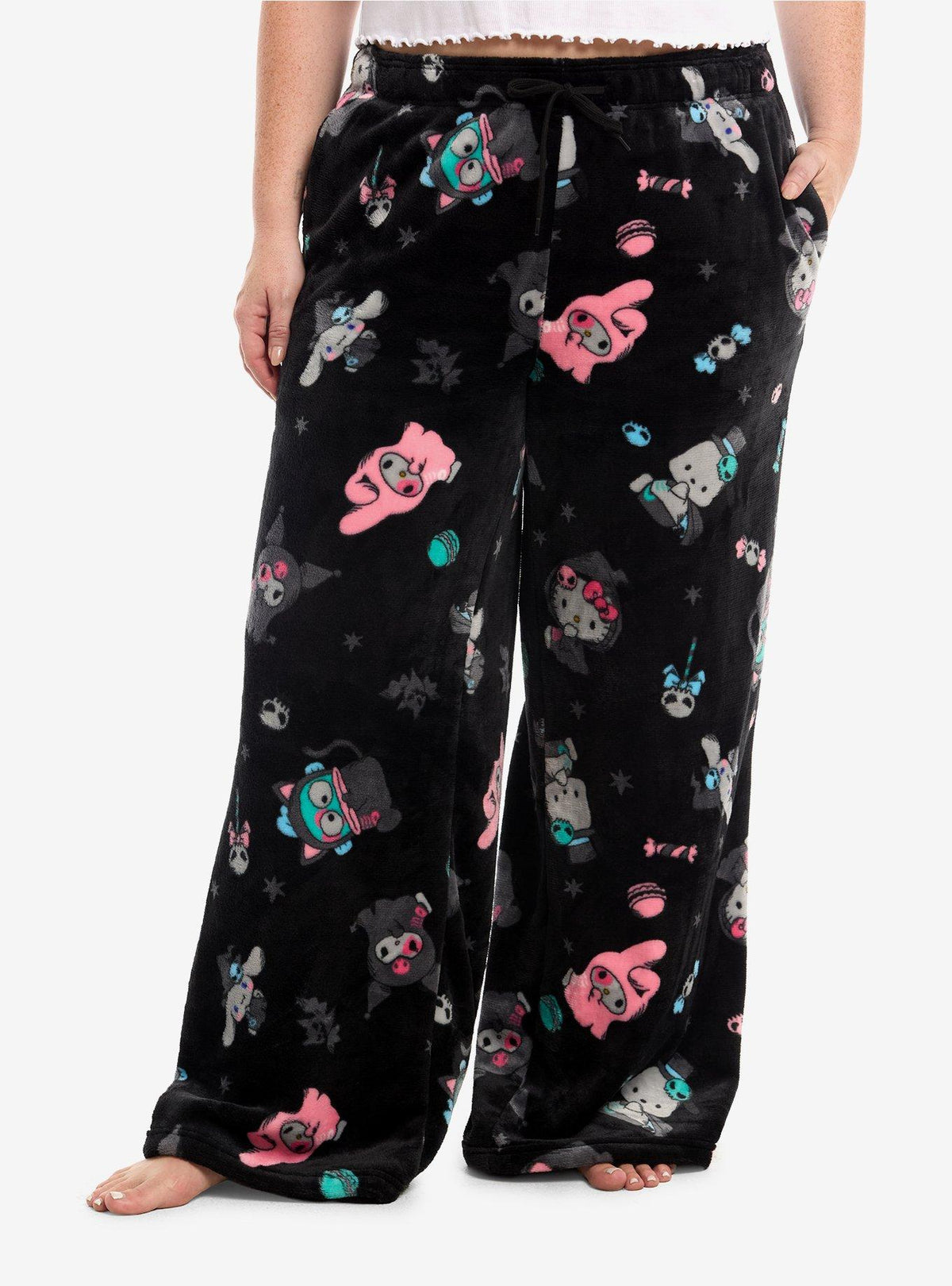 Pantalón de pijama Hello Kitty y amigos, Halloween, plus size