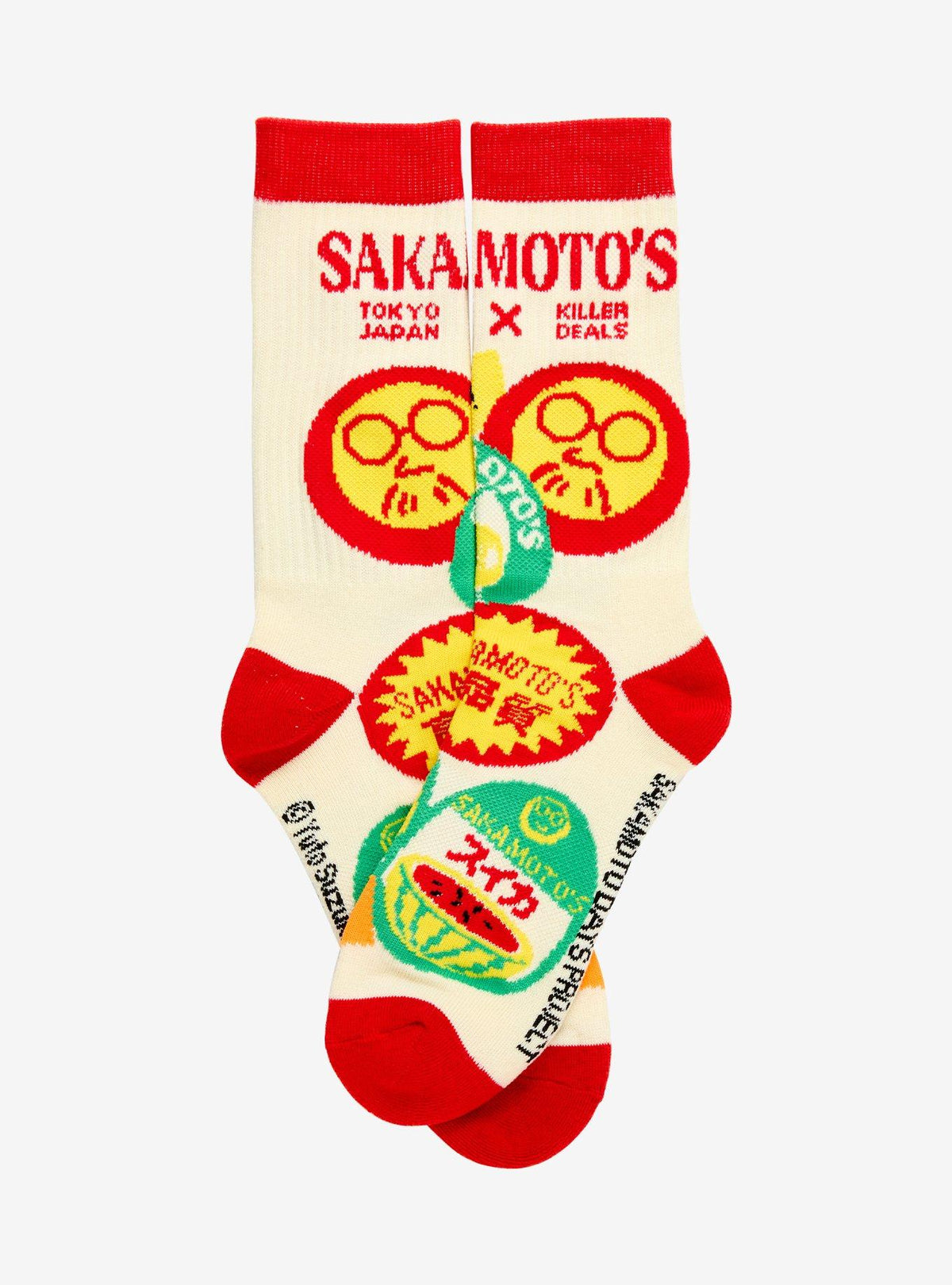 Calcetines largos con íconos de Sakamoto Days