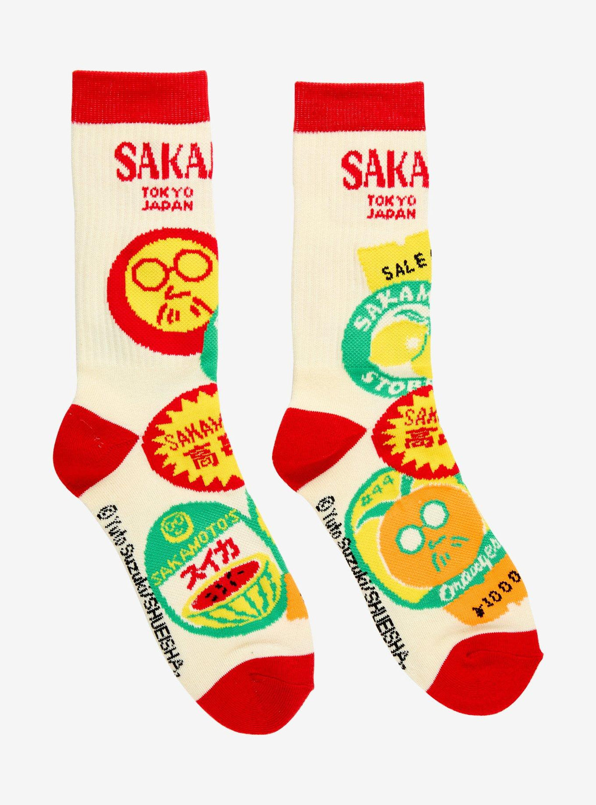 Calcetines largos con íconos de Sakamoto Days