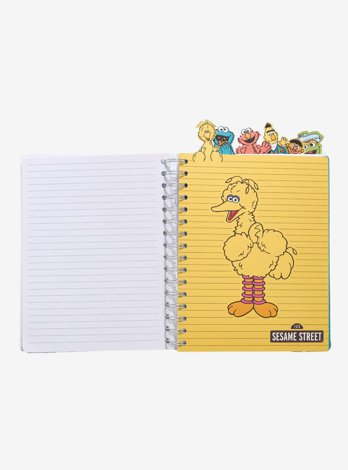 Cuaderno con separadores de personajes de Sesame Street