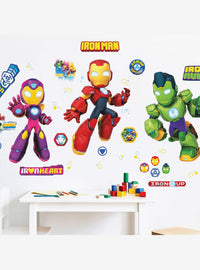 Stickers de pared Marvel: Iron Man y sus amigos