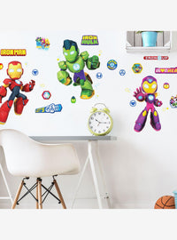 Stickers de pared Marvel: Iron Man y sus amigos